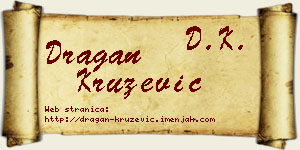 Dragan Kružević vizit kartica